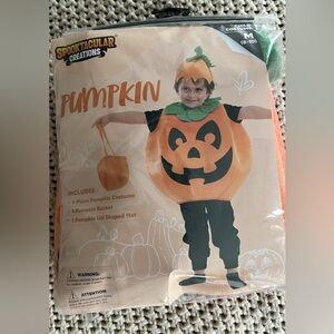 Child’s pumpkin Halloween costume size (8-10)